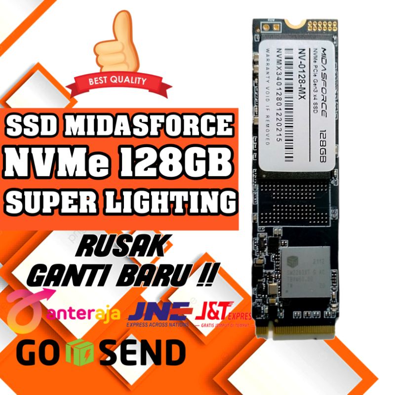 SSD M2 NVME 128GB MIDASFORCE RESMI