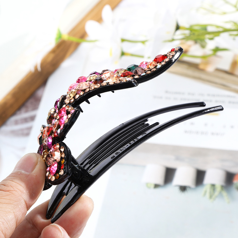 Korean Rhinestone Hair Clip Fashion Elegant Duckbill Clip Hairpin Women Hair Accessories