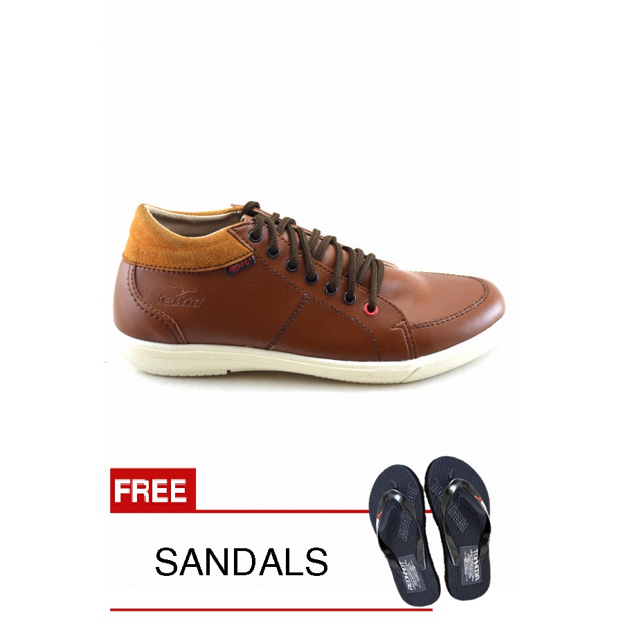 

Redknot - Sneakers Grilya Tan + Bonus Sandal Senilai Rp.25.000,00