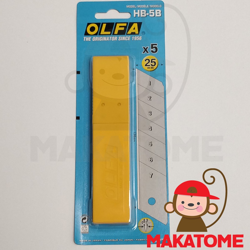 

OLFA HB-5B Refill cutter 25mm spare blade isi 5 japan 25 mm knife