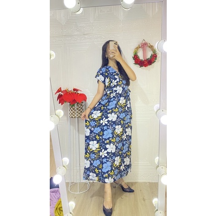 DASTER KIMONO PANJANG / KIMONO TALI SAMPING BUSUI KEKINIAN-K-FlowNavy