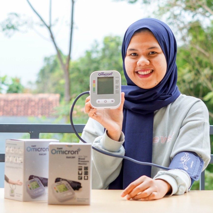 Omicron tensi meter tensimeter omicron digital RAK289 alat ukur tensi darah detak jantung cepat akur