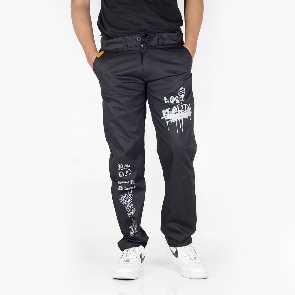 PSDN.CO Graphic Long Chino"HITAM"