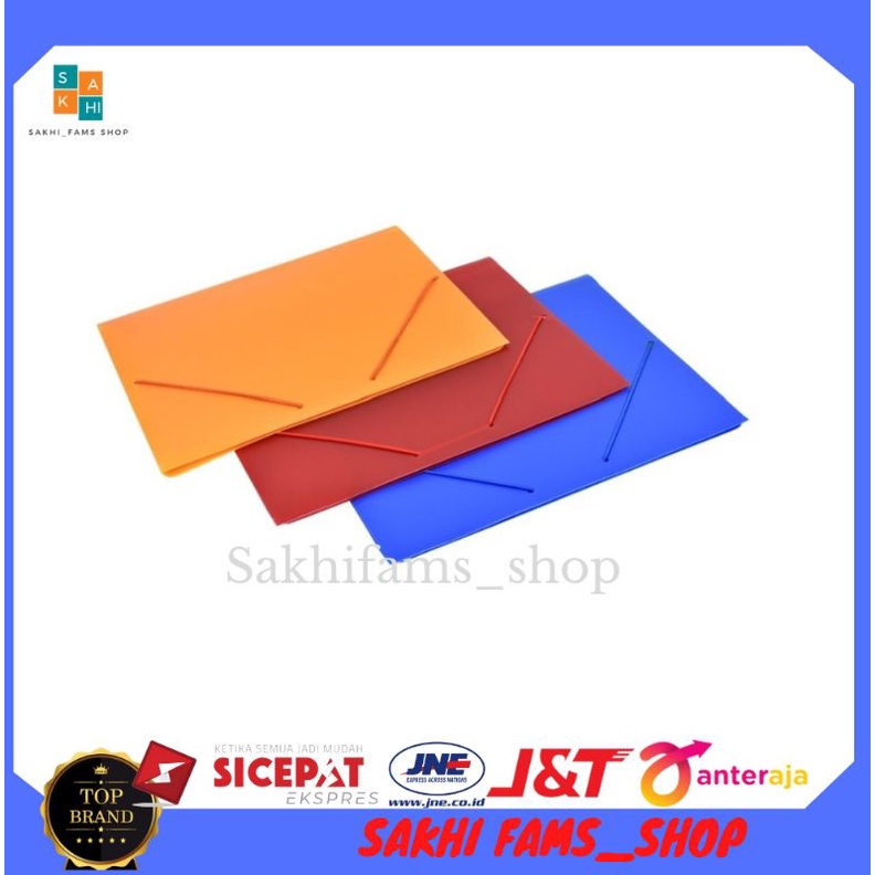 

Set Map Plastik Rubberband A4