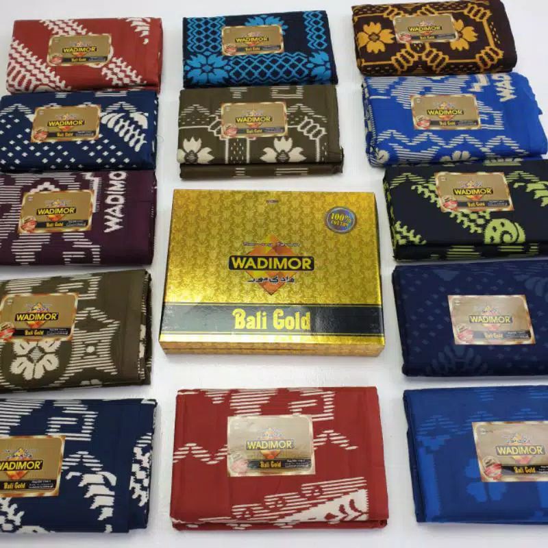 grosir 10 pcs SARUNG WADIMOR BALI GOLD