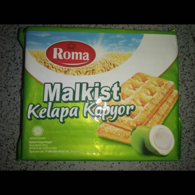 

Biskuit Roma Malkist Kelapa Kopyor