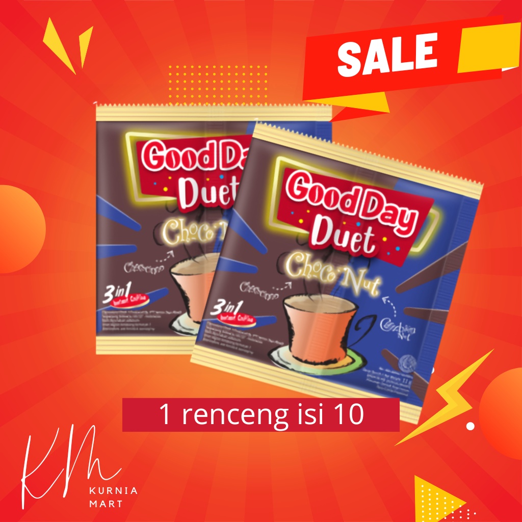 

Good Day DUET Choco Nut 1 Renceng isi 10