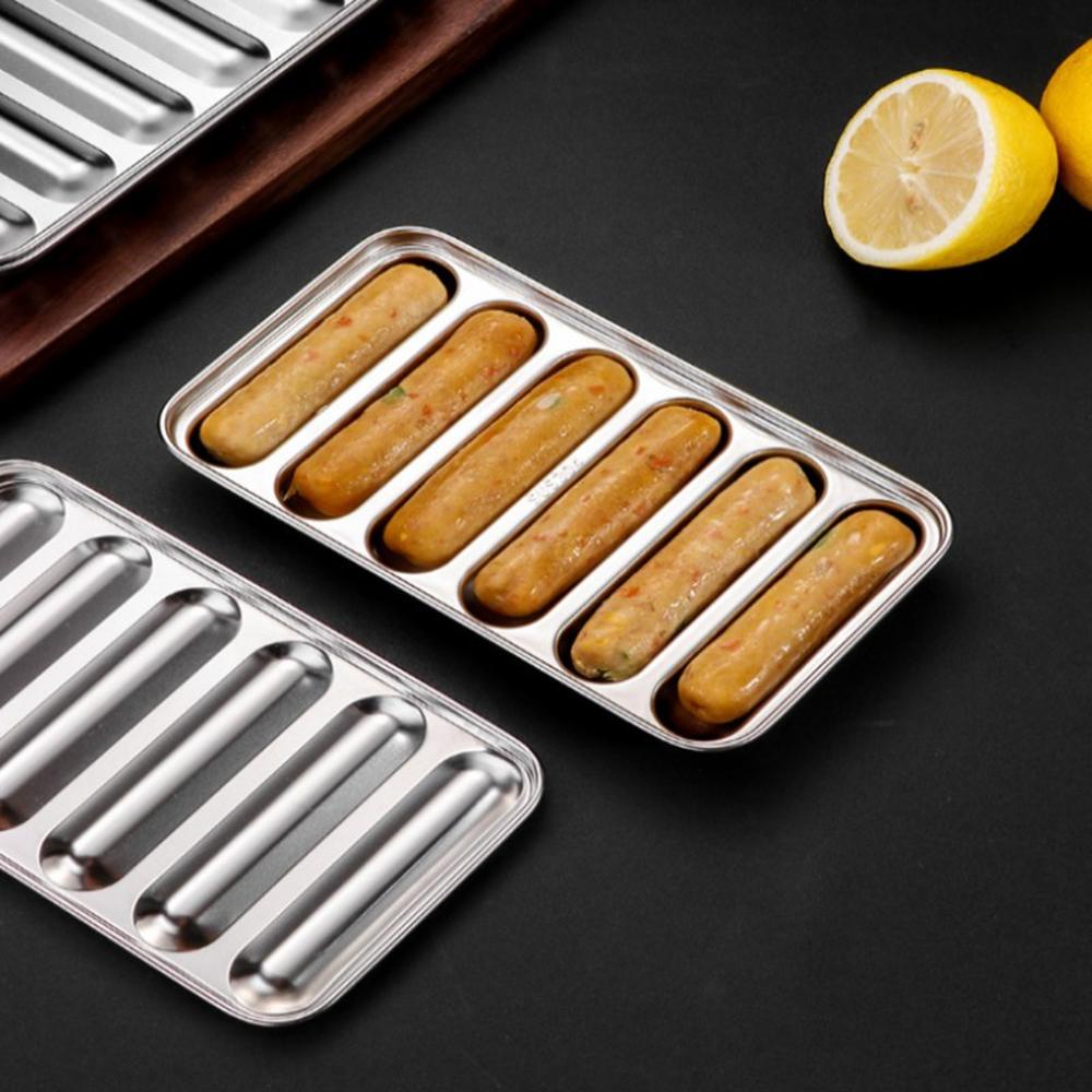 [Elegan] Cetakan Sosis Aksesoris Dapur Stainless Steel Anak Tahan Lama Anti Karat Hot Dog Mould