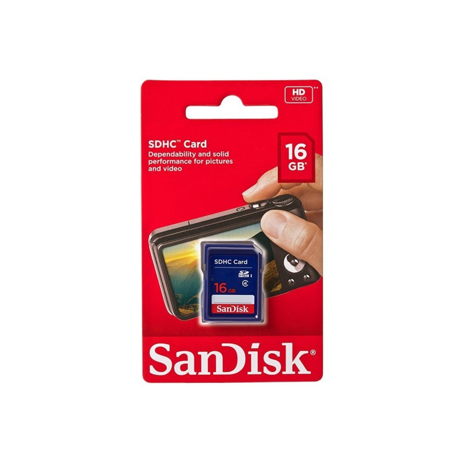 Sandisk SD Card 16 GB Cl4 Original - Original Garansi Resmi