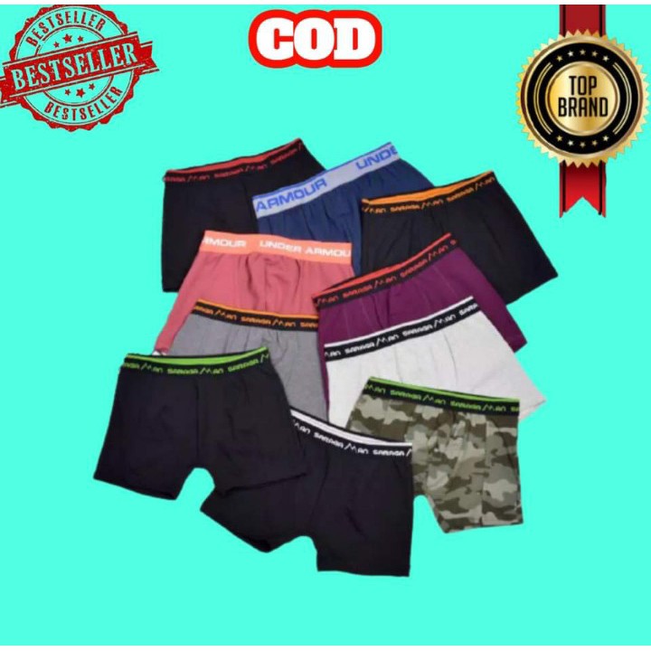 6 pcs Celana dalam pria boxer ( isi 6 pcs)