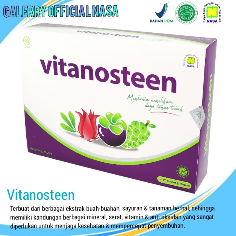 

VITANOSTEEN MINUMAN KESEHATAN KAYA SARI BUAH MENGANDUNG SERAT