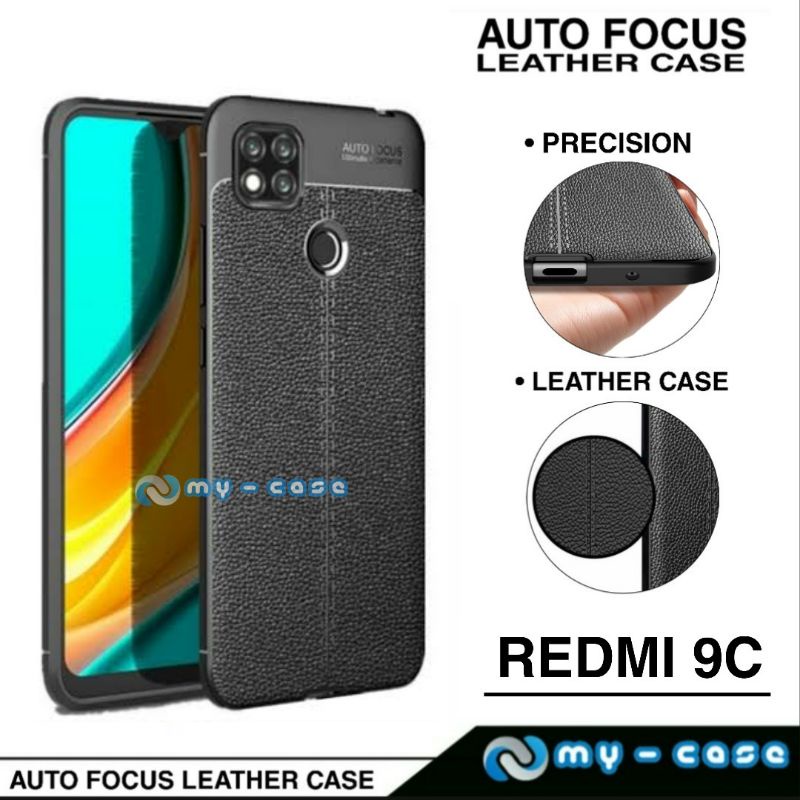 Soft Case Xiaomi Redmi 9C  Case Auto Focus Leather Case