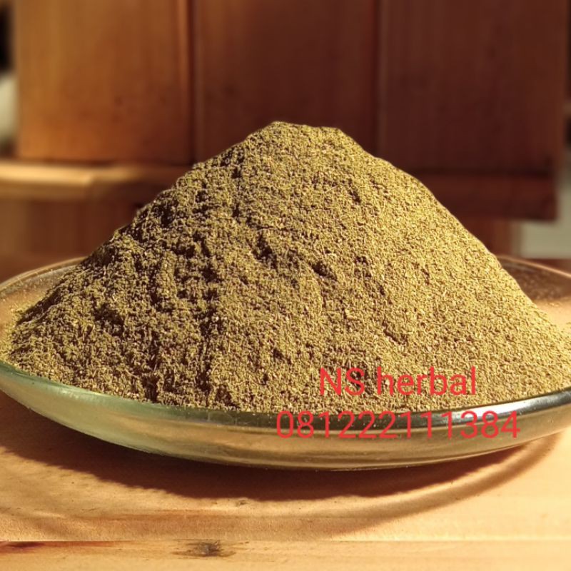 bubuk daun karet kebo kering / herbal / obat stroke / rematik / lambung 50gram