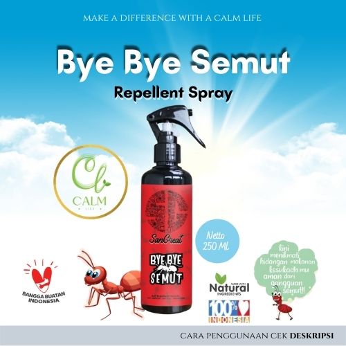 Pengusir semut alami natural non pestisida, SanGreat Bye Bye Semut spray 250 ml- pembasmi semut