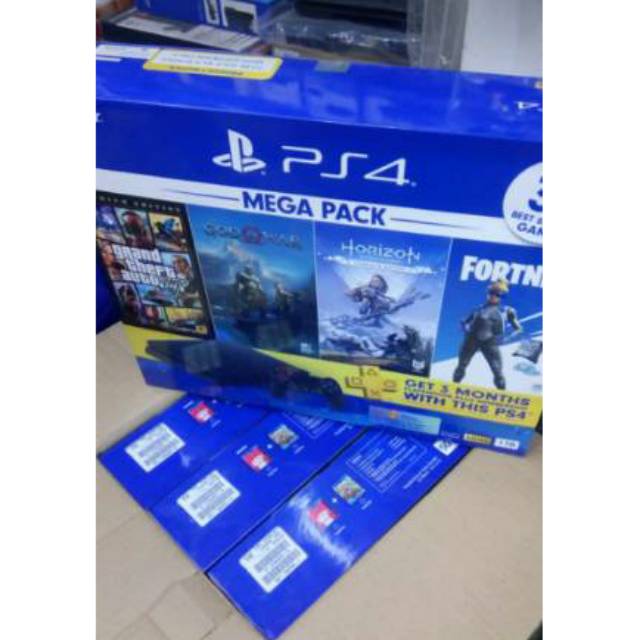 PS 4 SLIM BUNDLE MEGA PACK SUPER PROMO
