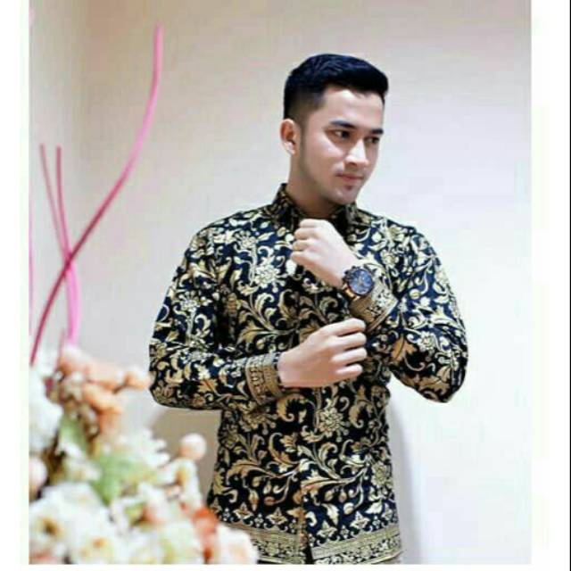 BATIKALFA16 | batik mahal | Baju Batik Pria Gus Azmi Syubbanul Muslimin Batik Katun Halus Hadroh