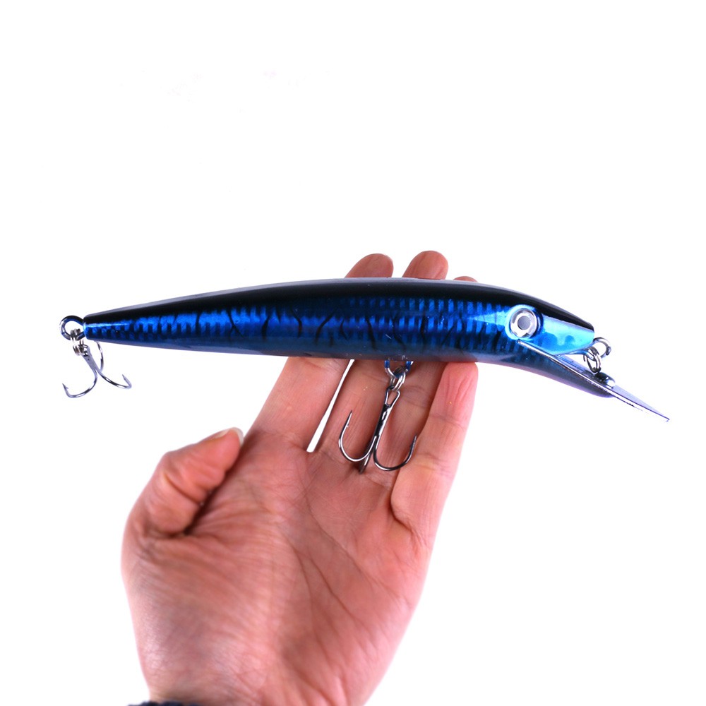 Hengjia 5pcs 19.7cm/45g Minnow Umpan Pancing Ikan Swimbait Fishing Lure metal tongue Sinking Bait