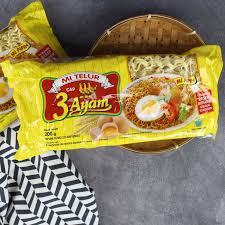 

3 Ayam Mie Telur Kuning 200 gr pcs