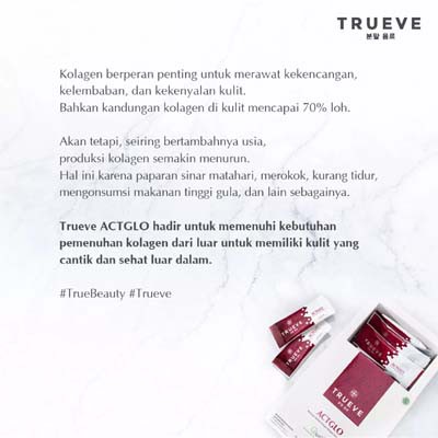 TRUEVE ACTGLO 20 pcs Collagen Drink 100Gr_Cerianti