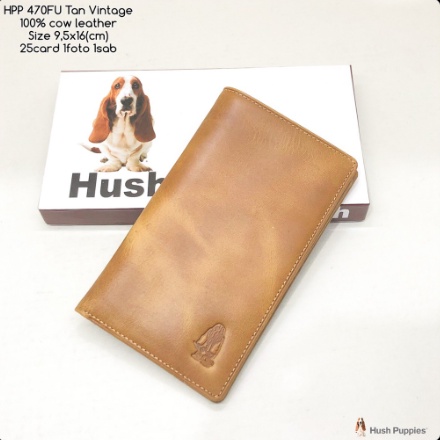 Hush Puppies Vintage Leather wallet dompet pria wanita kulit asli hss