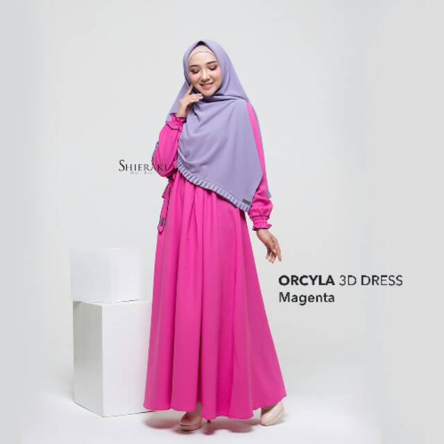 Orcyla 3D dress shieraki/gamisbusui/gamis cantik big size XL
