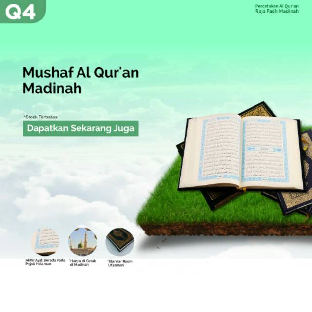 Mushaf Al Quran Madinah ukuran Q4