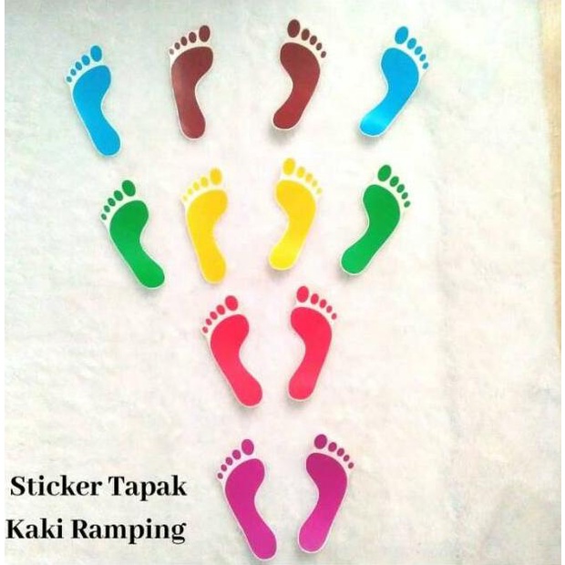 

[KODE MLR] STIKER TAPAK KAKI JAGA JARAK SOCIAL DISTANCING NEW NORMAL
