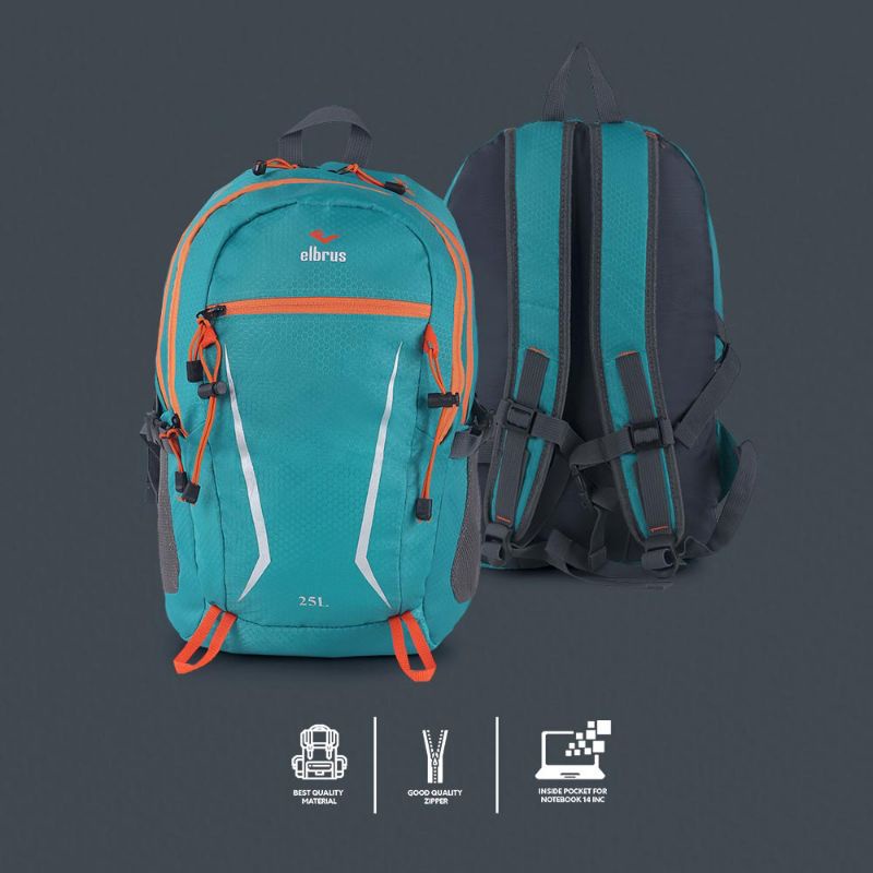 6 Warna - DAYPACK Tas Ransel 25 Liter Terbaru Kekinian Stylish | Tas Laptop Notebook 14&quot; Inch | Tas Punggung Backpack Original | Free Raincover | Tas Travelling | Tas Camping Outdoor | Tas Sekolah Kuliah Kerja Premium Material