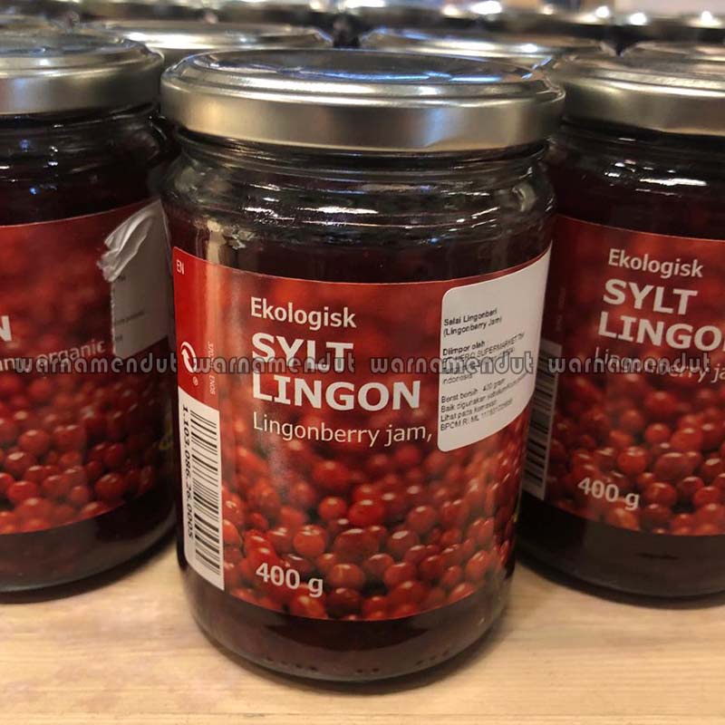

Lyngon berry selai buah lingon berry swedia 400gr WMO IK1222