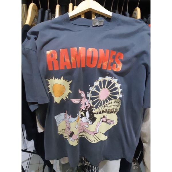 kaos band ramones x hnm hm original baru
