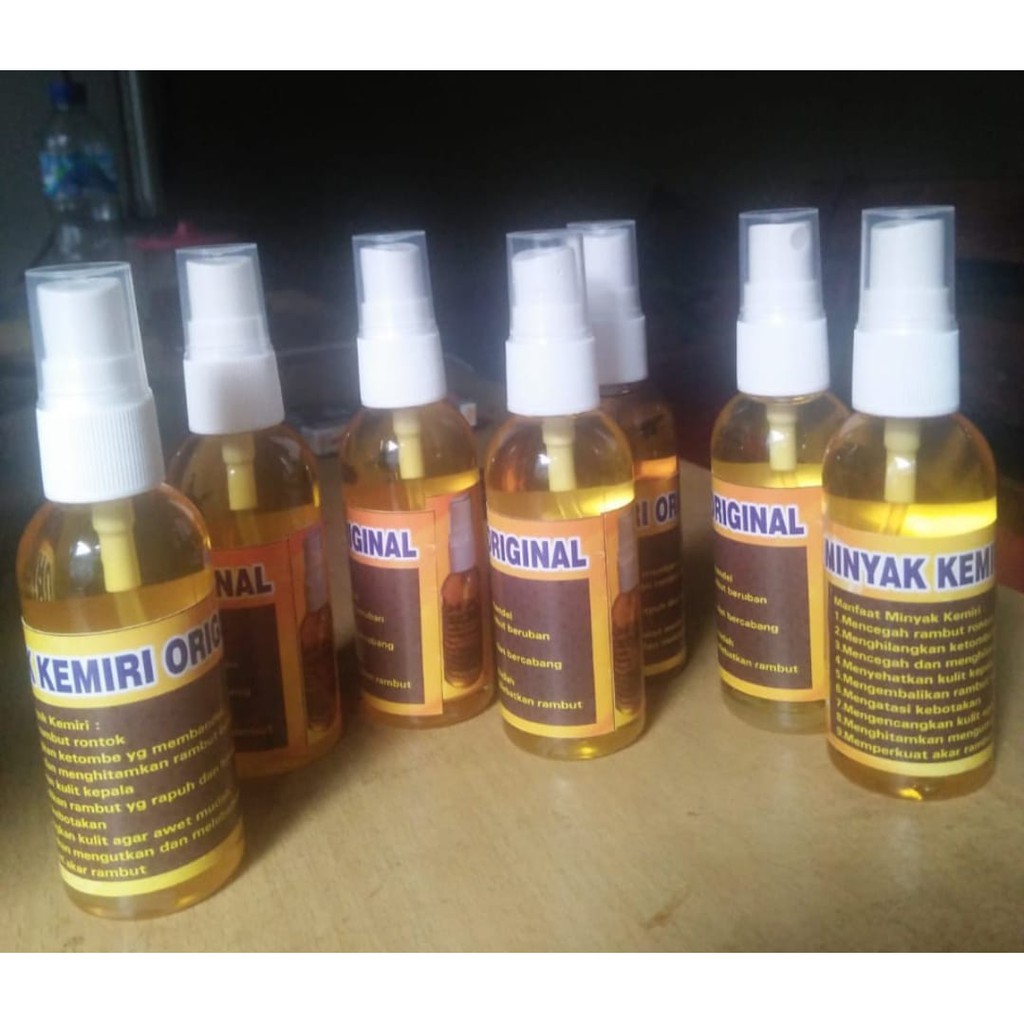 Minyak Kemiri Murni Penumbuh & Penebal Rambut, Brewok, Kumis, Jambang, Janggut, Alis