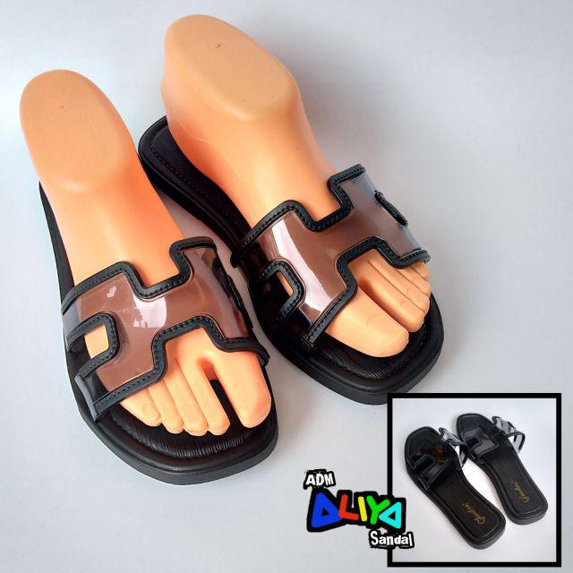 Sandal Slop Dewasa Humble Glass - Glanzton-Hitam
