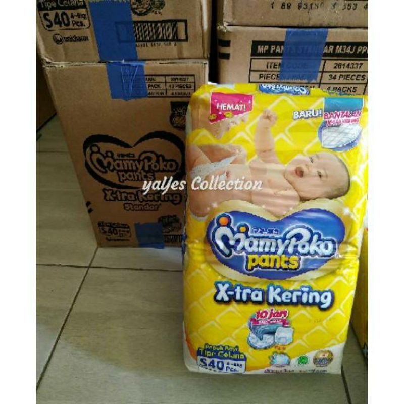 Popok Mamypoko standart xtra kering mamypoko cepat kering S40 M34 L30 XL26 XXL24