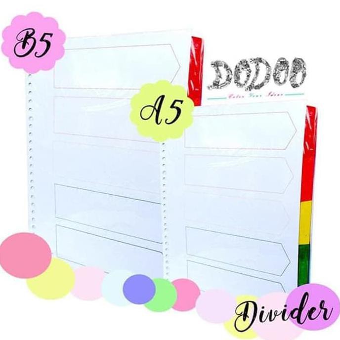 

BEST SELLER Divider \U002F Pembatas Kertas Warna Isi 5 Lembar B5 26Ring TERJAMIN