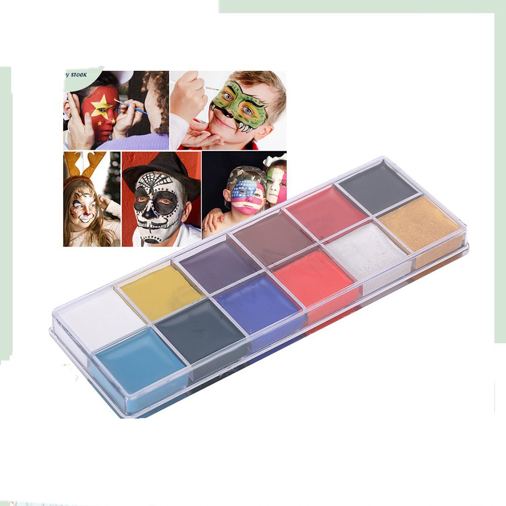

Face Painting 12 Warna Set Body Art 12 Warna FACE BODY PAINTING PROFESIONAL
