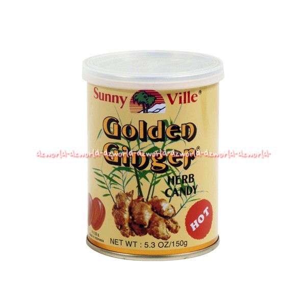 Sunny Ville Golden Ginger Herb Candy Mild Hot 150gr Permen Rasa Jahe Untuk Melegakan Tenggorokan Sunnyville Suni Vil