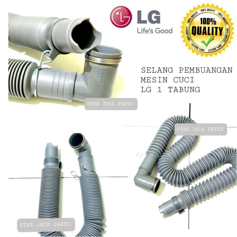 Selang Buang Drain Hose Mesin Cuci Top Loading Twin Tub Pintu Atas LG Samsung Sharp