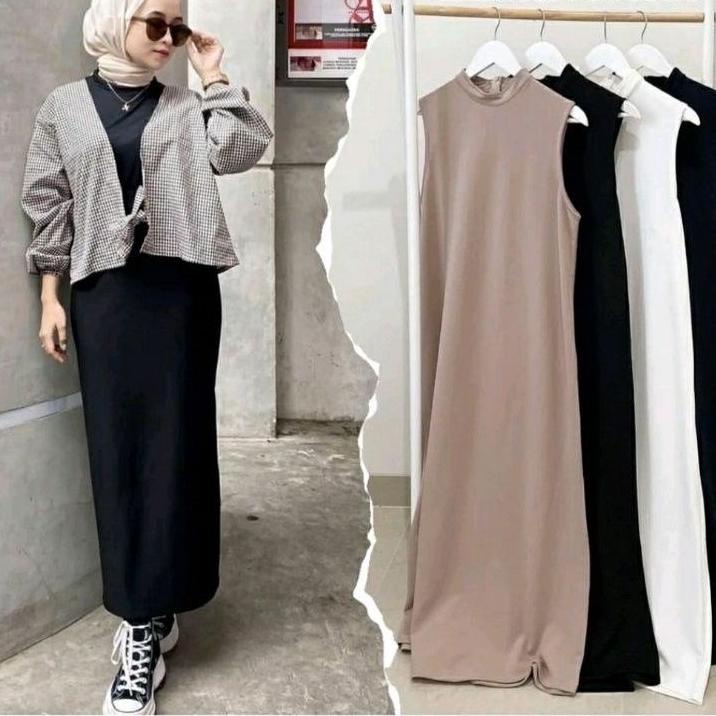 Serbuuuu.. INNER SPAN JERSEY/ INNER DRESS RAYON/ INNER LONG DRESS