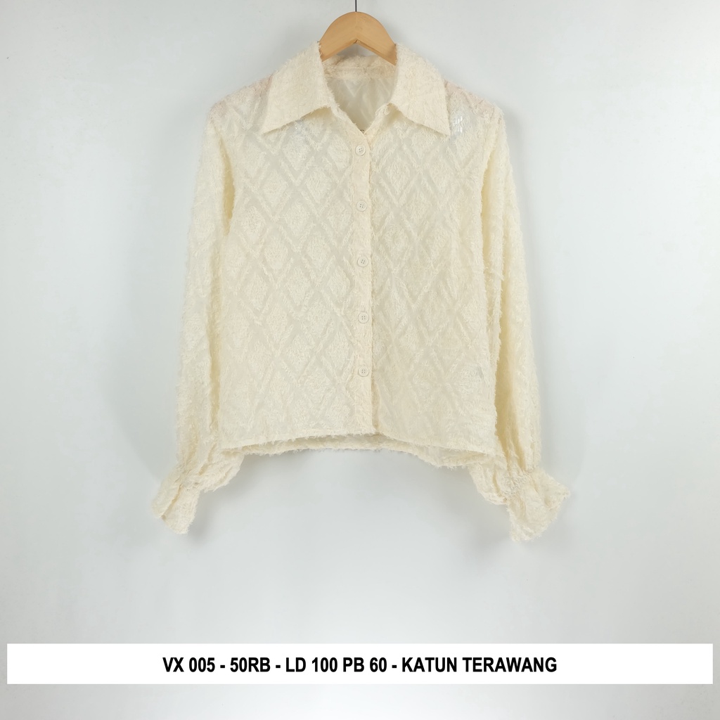 Thrift Blouse Vintage | Kode V4-VX 005