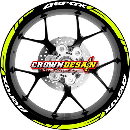 Cutting List Velg Aerox - Sticker Velg Motor Aerox - List Velg Aerox - Aksesoris Motor