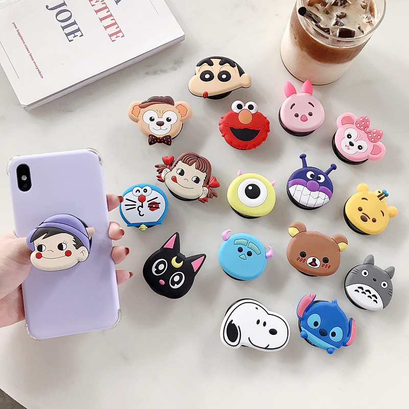 for iphone Samsung Huawei Xiaomi OPPO ViVo mobile phone holder cute anime mobile phone holder