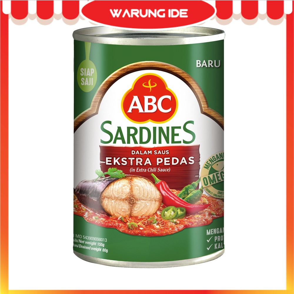 

ABC Sarden Saus Extra Pedas 155 g