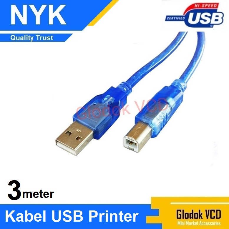 NYK Kabel USB Printer AM-BM 3M