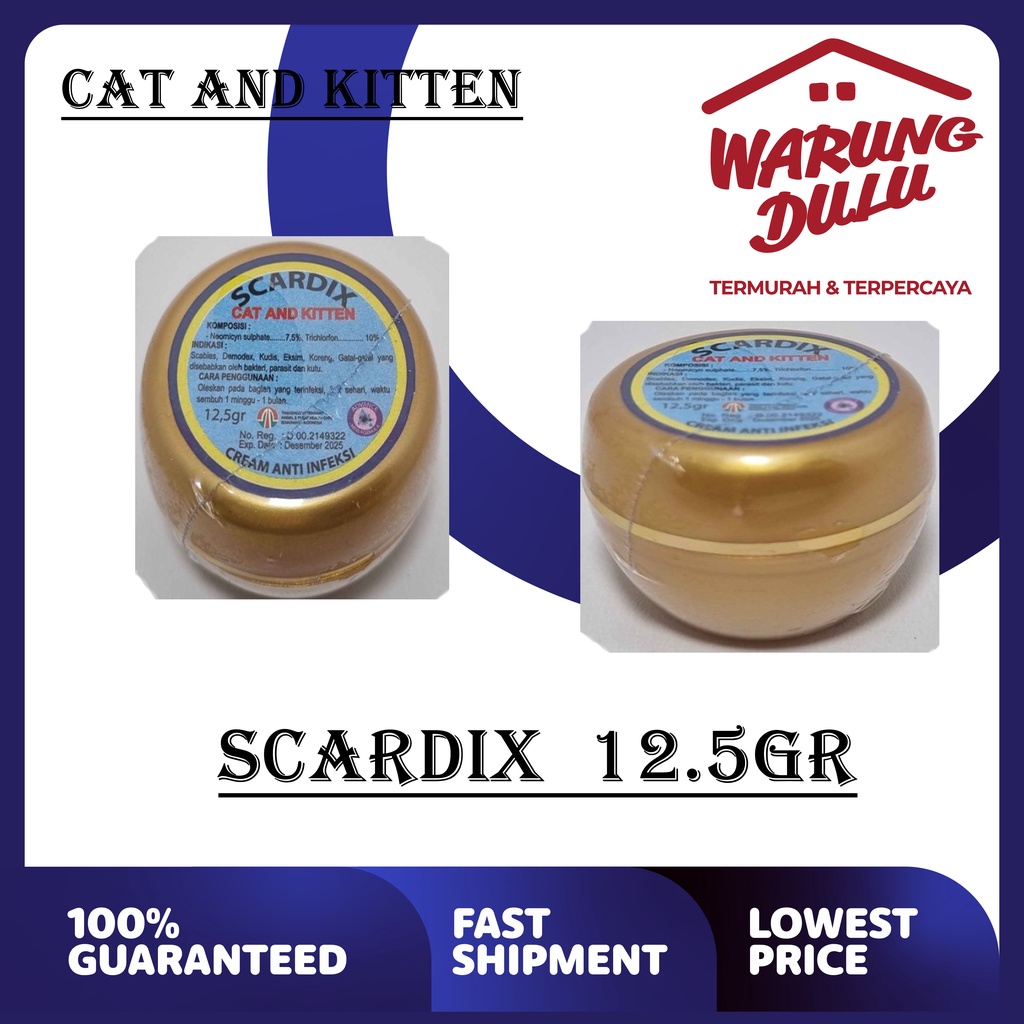 SCARDIX 12.5GR OBAT KUTU KUCING