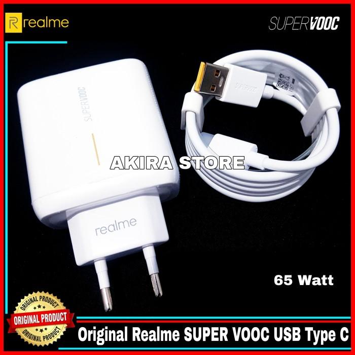 Charger Realme 7 Pro Super Dart 65 Watt Original 100% Usb C Casan Ori