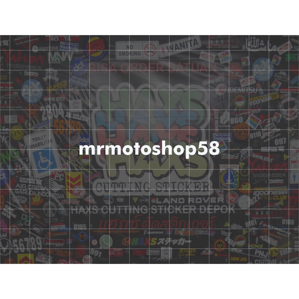 Cutting Sticker MrMotoShop Ukuran 7 Cm