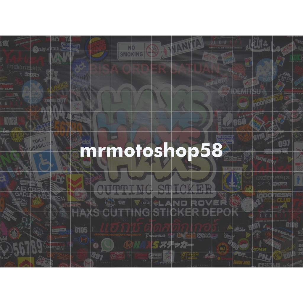 Cutting Sticker MrMotoShop Ukuran 7 Cm