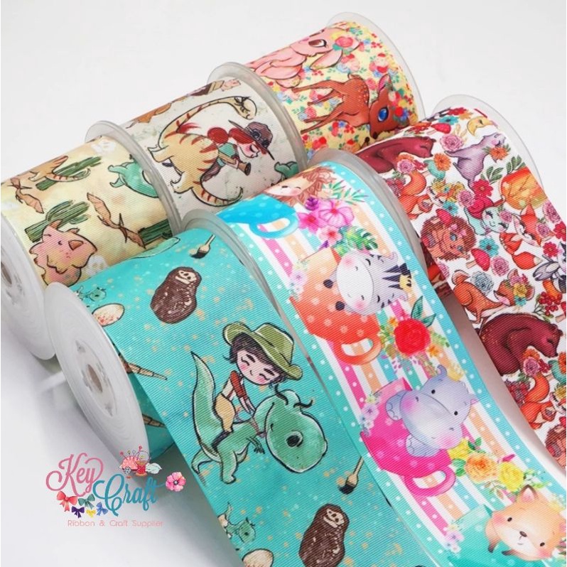 

Pita Grossgrain motif animals 4cm