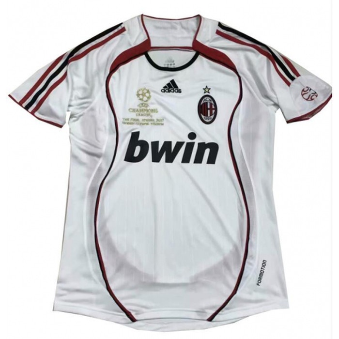M201Mu Jersey Bola Retro Klasik Ac Milan Away Final Athens 06/07 2006 2007 Juju1K