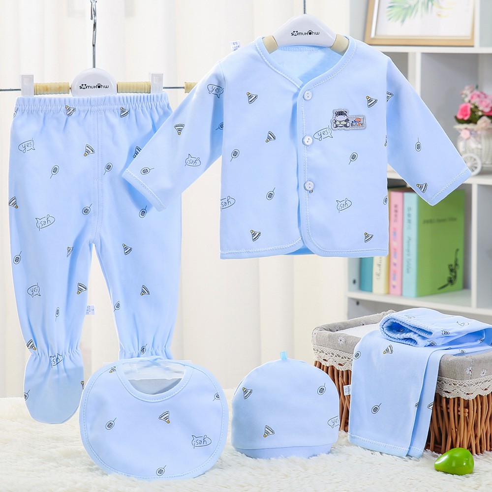 ( COD) Baju bayi Set Pakaian Bayi pola cetak lucu Laki-Laki dan